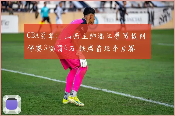 CBA罚单：山西主帅潘江辱骂裁判 停赛3场罚6万 缺席首场季后赛